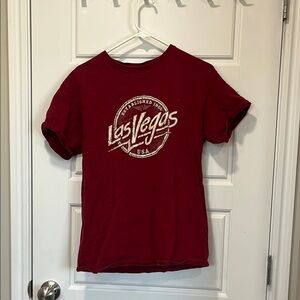 Delta Red Short Sleeve Tee with Retro Graphic